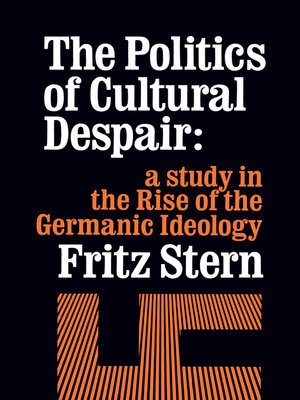 cover image of The Politics of Cultural Despair